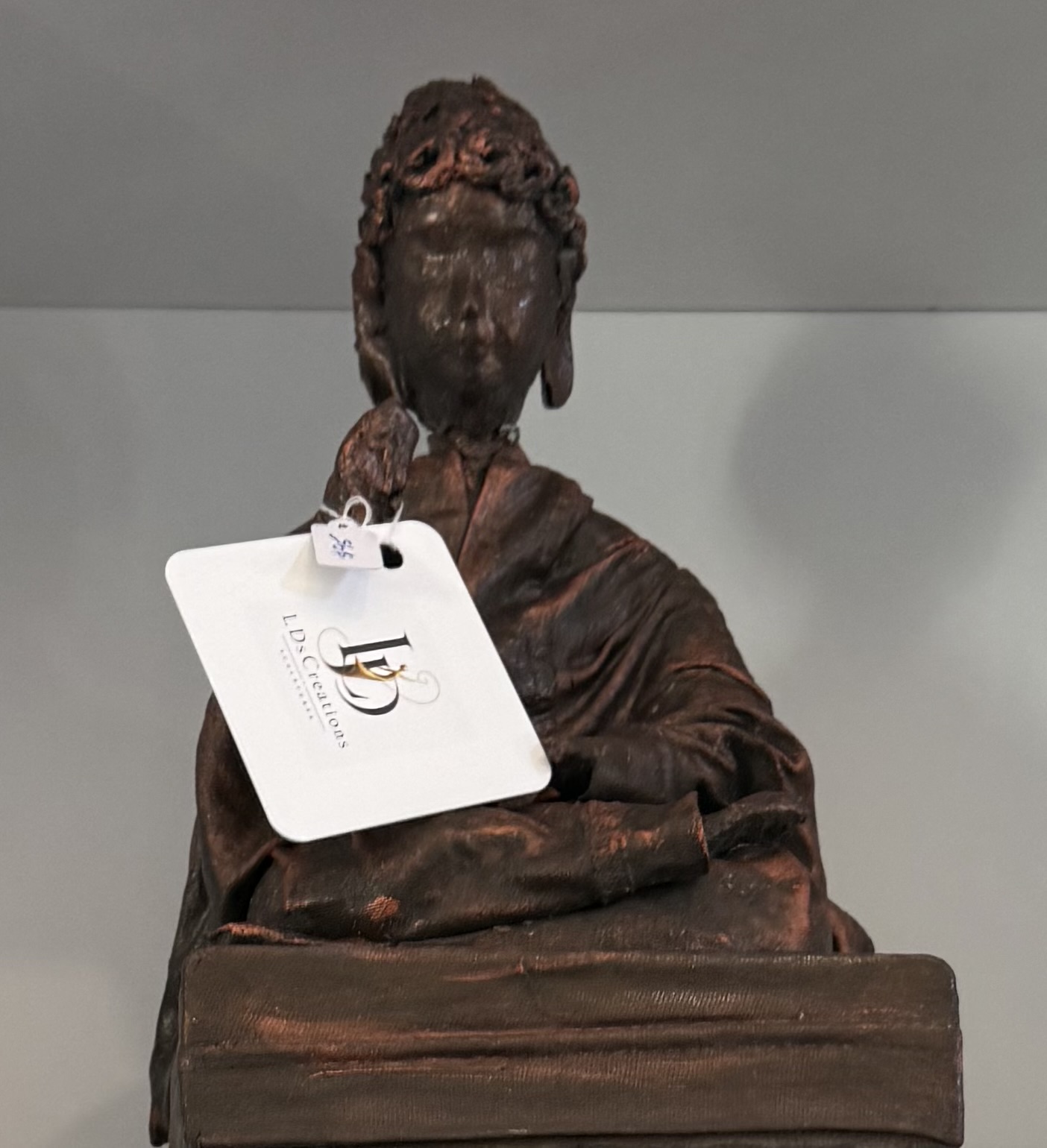 Buddha sculpture created by Lorraine Delangis